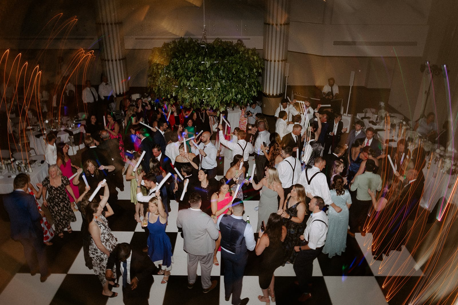 Macy and John's wedding made better by Baltimore DJs.
